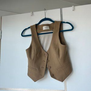 Aritzia Wilfred Tan Vest